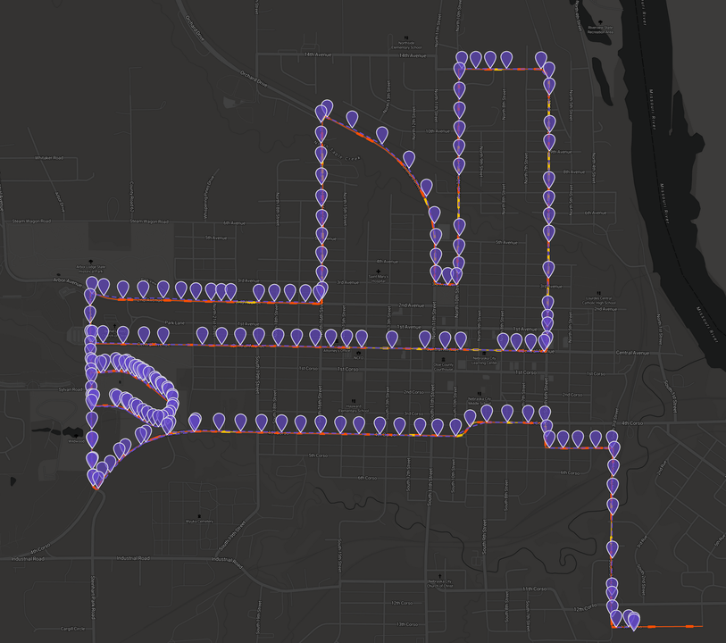 Matcher Analyzer - A full-stack application for geospatial data visualization screenshot 1